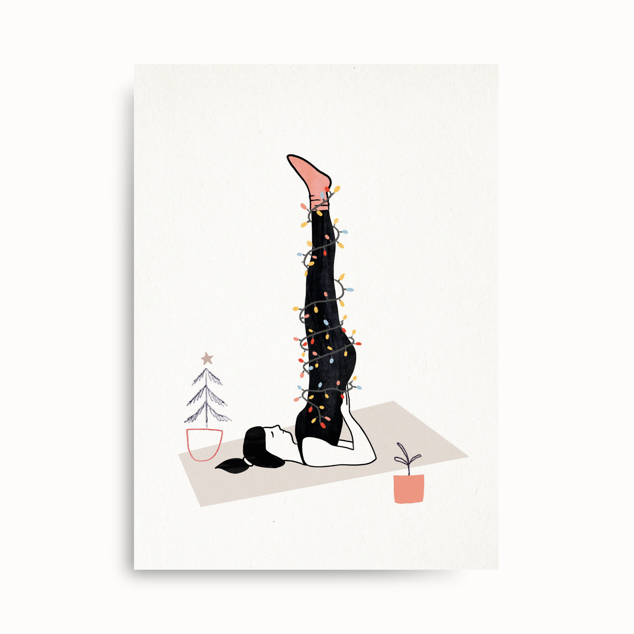 YogaKerze-Postkarte-Illustration-FarinaKuklinski