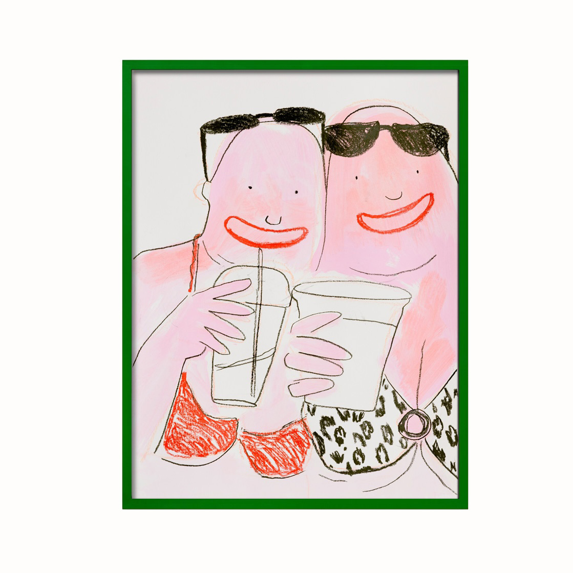 Fine Art Print • bestfriendsforever • 30x40cm • Rahmen