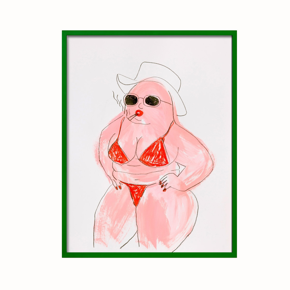 Fine Art Print • cowgirl • 30x40cm • Rahmen