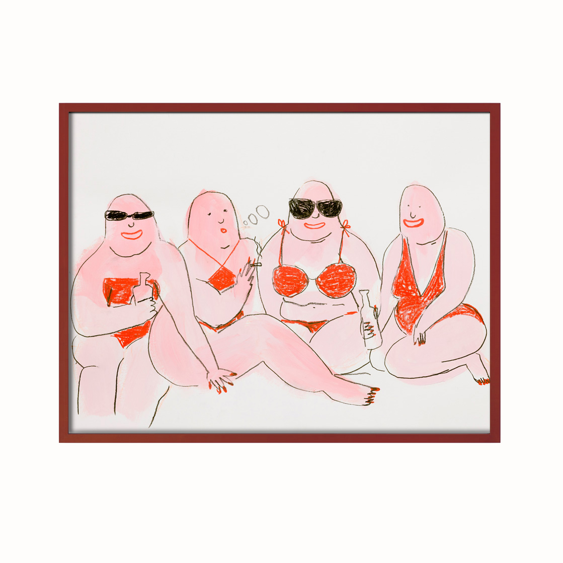 Fine Art Print • girlgang • 30x40cm • Rahmen